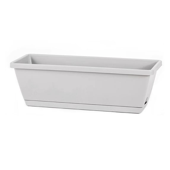 Rectangular Plastic Vegetable Planter Pot, Flower Pot for Indoor/Outdoor Gardening