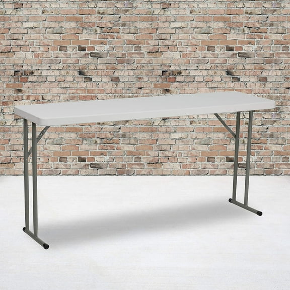 Rectangular Plastic Folding Table, Long Plastic Foldable Table for Residential Indoor/Outdoor Events, | Folding, Training and Event