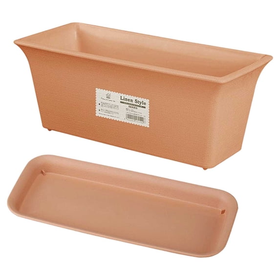 Rectangular Planter Box for Outdoor and Indoor Vegetable Gardening, Window Box Planter 12.32 x 5.12 x 5.47 Inch, Balcony Patio Flower Pot for Garden and Windowsill