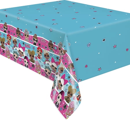 Rectangular Plastic Table Cover- 54" x 85" I Lol Surprise I Pack of 1