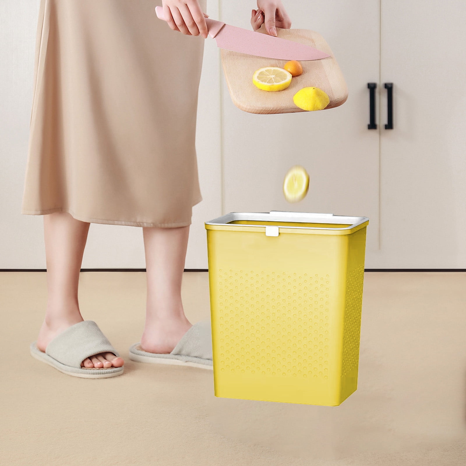 10l slim kitchen trash can the warehouse