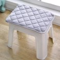 thumbnail image 1 of Rectangular Plush Chair Cushion 13.78"x7.87" | Non-Slip, Removable Cover, Washable | Polyester Seat Pad for Bench, Office, Car, Home Decor | Gray, Coffee Brown Options, Soft Comfort, 1 of 6