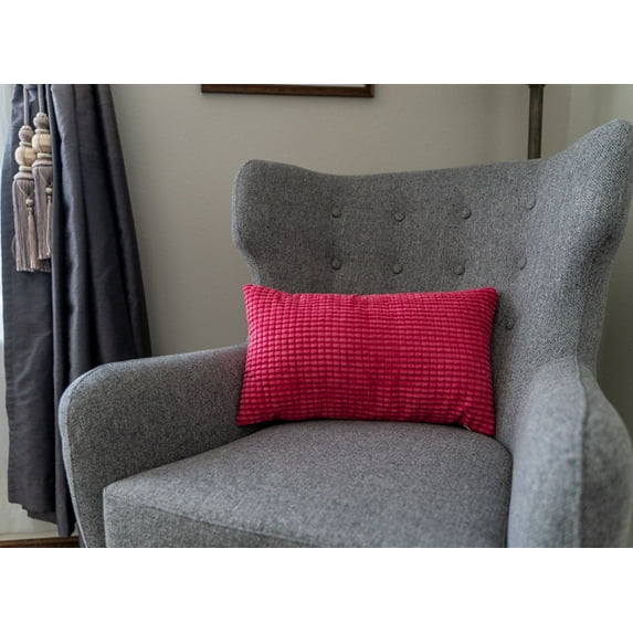 Rectangular Polyester Blend soft feeling Pillows 12''x20'' (With/Without Inserts) pack of 2