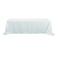 thumbnail image 1 of Rectangular Polyester Tablecloth, 90-Inch by 132-Inch, White, 1 of 1