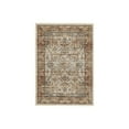 thumbnail image 1 of Rectangular Polypropylene Rug with Medallion Pattern, Large, Brown, 1 of 4