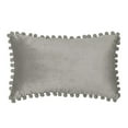 thumbnail image 1 of [IN2X169-3 D-Green] Rectangular Pompoms Throw Pillow(With/Without Inserts), 1 of 10