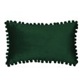 thumbnail image 1 of Rectangular Pompoms Pack of 2 Throw Pillowcases, Solid Colors, 7 Colors (With/Without Inserts) (Double Sided), 1 of 1