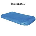 thumbnail image 1 of Rectangular Pool Cover Protective Windproof Rainproof for Inflatable Swimming Pools, Durable PE Material with Rubber Bands, 1 of 5
