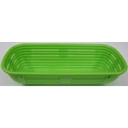 Rectangular Proofing Basket 4-3/4" x 10-5/8" Green Polypropylene