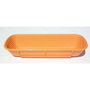 Rectangular Proofing Basket 5-1/8" x 13-3/4" Orange Polypropylene
