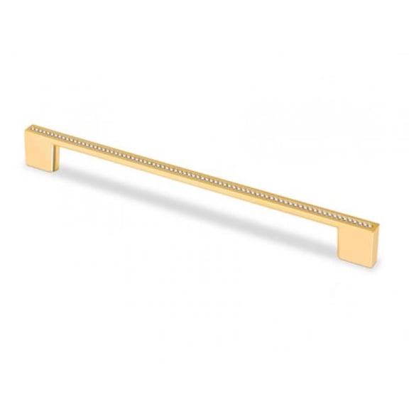 Rectangular Pull - Gold - 10.1 in. - Swarovski Crystal Accent