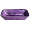 thumbnail image 1 of Rectangular Purple Foil Glass Vessel Sink, 1 of 9