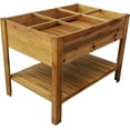 thumbnail image 1 of Rectangular Raised Garden Bed with Shelf – 47" x 32" x 35", 1 of 8