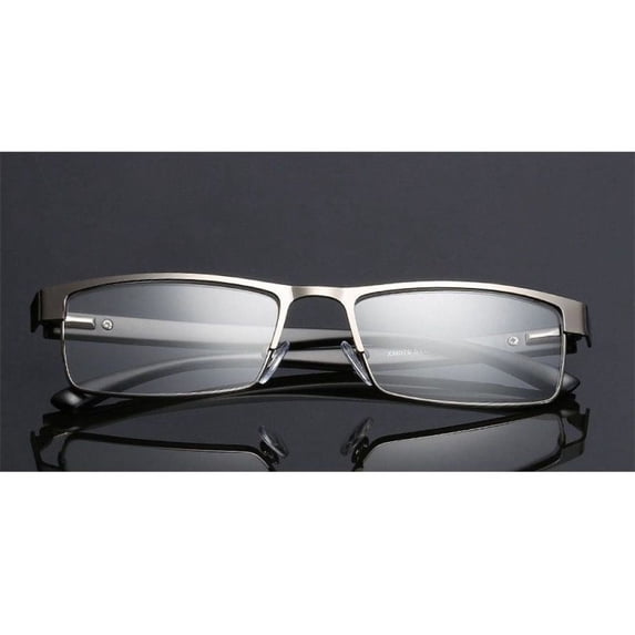 Rectangular Reading Glasses Metal Readers Vintage Business For Mens