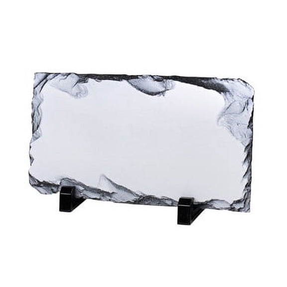 Rectangular Rock Stone Photo Slate 11x21cm Gloss Heat Thermal Transfer Sublimation Dye Craft Decorative Frame Home Office with Display Feet