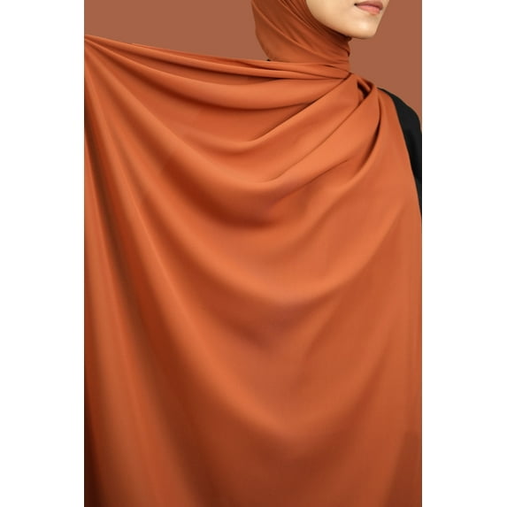 Rectangular Scarf: Ordinary In Burnt Orange