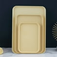 thumbnail image 1 of Rectangular Serving Tray Set of 3, Large Medium Small Plastic Platters for Tea Cups, Snacks & Dinner Plates, Dishwasher Safe for Easy Cleaning, Ideal for Home Entertaining & Daily Kitchen Use, 1 of 9