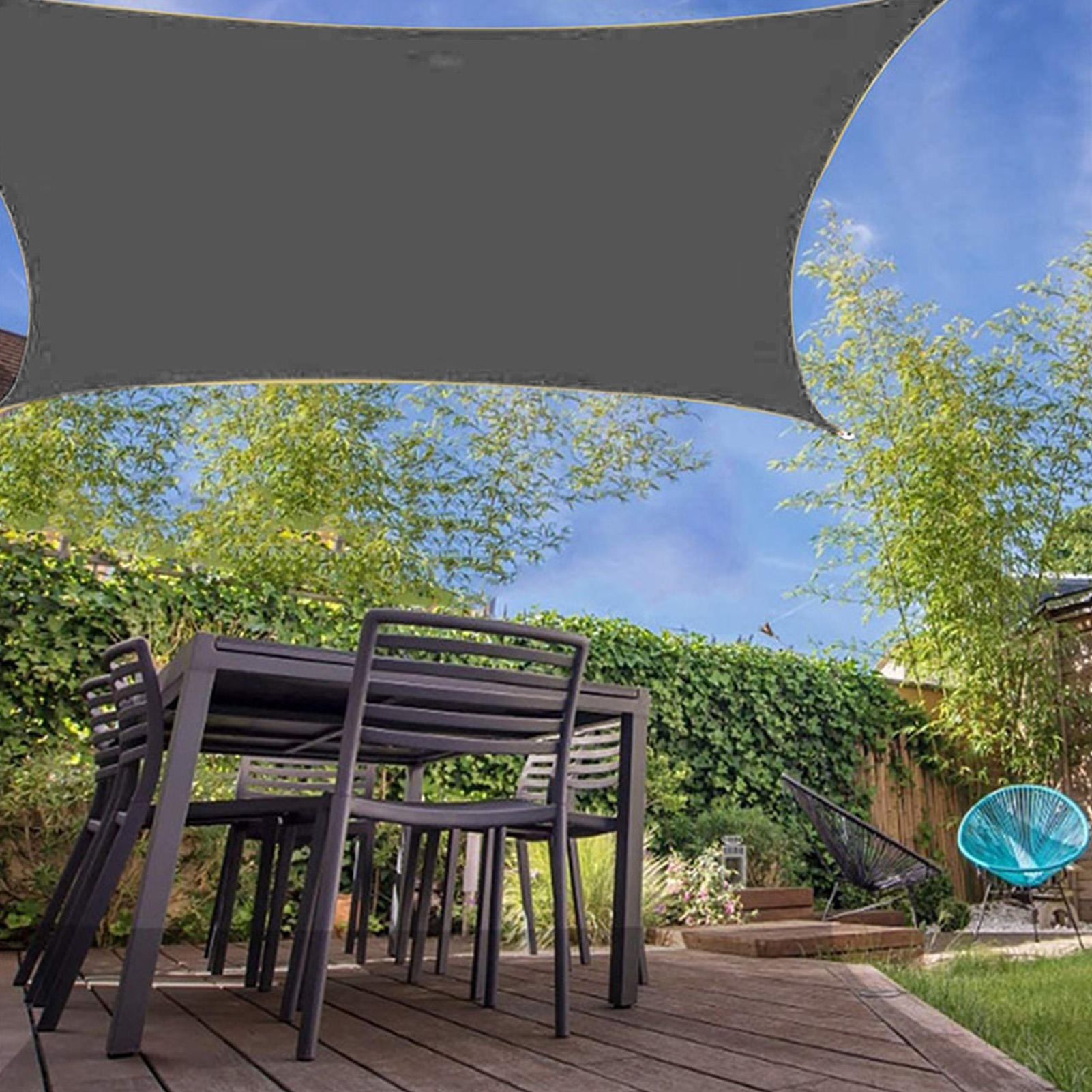 Rectangular Shade Sail Tear Resistant Fade Resistant Sun Protection