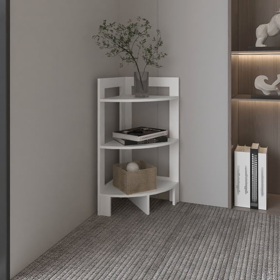 Rectangular Shape 31.7" High - Three - Tier Shelving for Essentials - Beside Sofa or Bed - Enhances Room Aesthetic