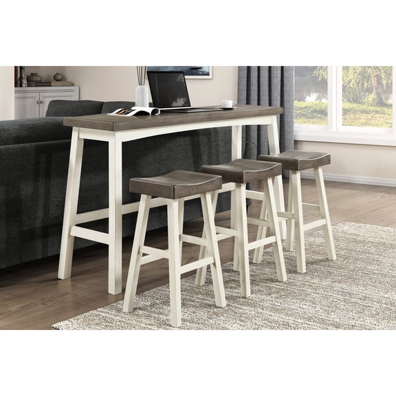 Rectangular Shape - 4-Piece Bar Height Set - Dining Area - Comfortable Dining Experience