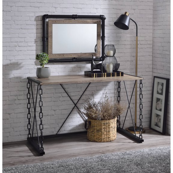 Rectangular Shape - Industrial Chain Design - For Bedroom or Hallway - Supports 70lbs