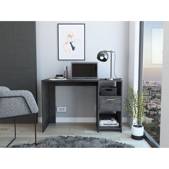 Rectangular Shape - One Drawer and Two Shelves for Storage - Office Setup - Sufficient Space for Office Supplies