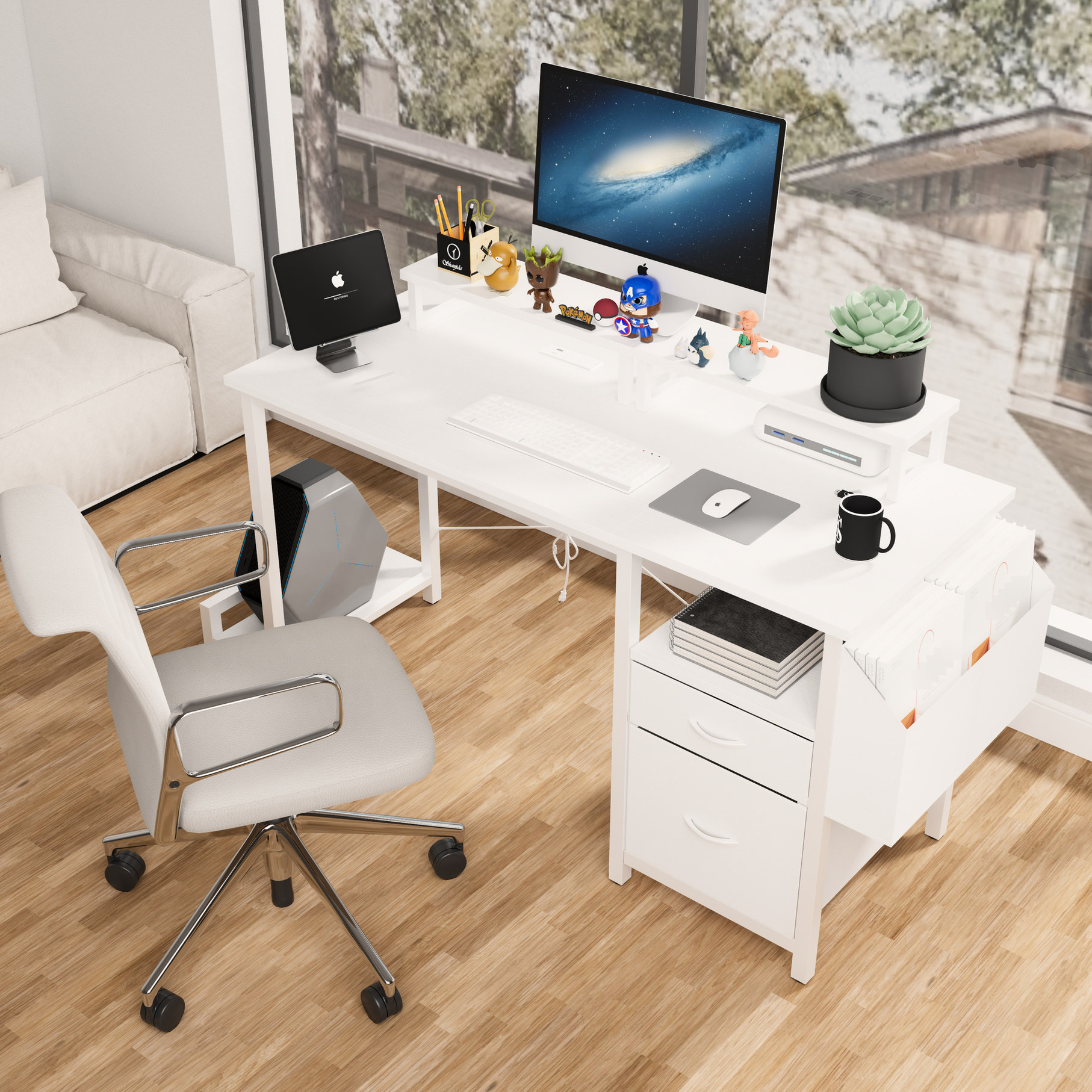 Rectangular Work Surface Rectangular Shape & Reinforced Structure - Wide Work Surface and Stable ...