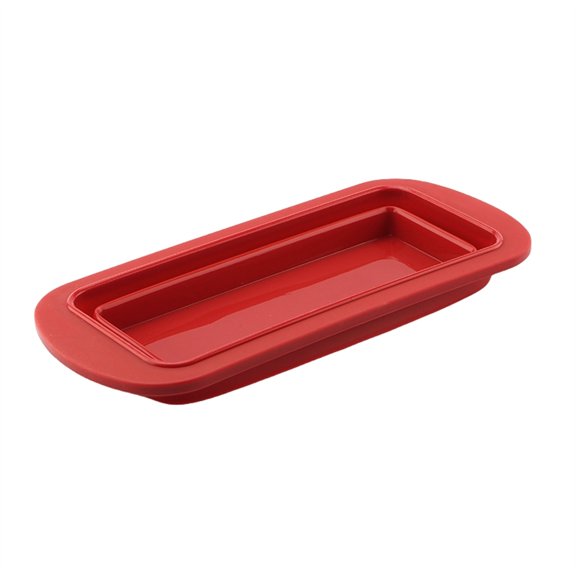 Rectangular Silicone Cake Pan Bakeware Single Layer Mold, Non-Stick Cheesecake Pastry Tray, Easy Release Chocolate Sponge Making Silicone Mold Oven Homemade Layer Cake