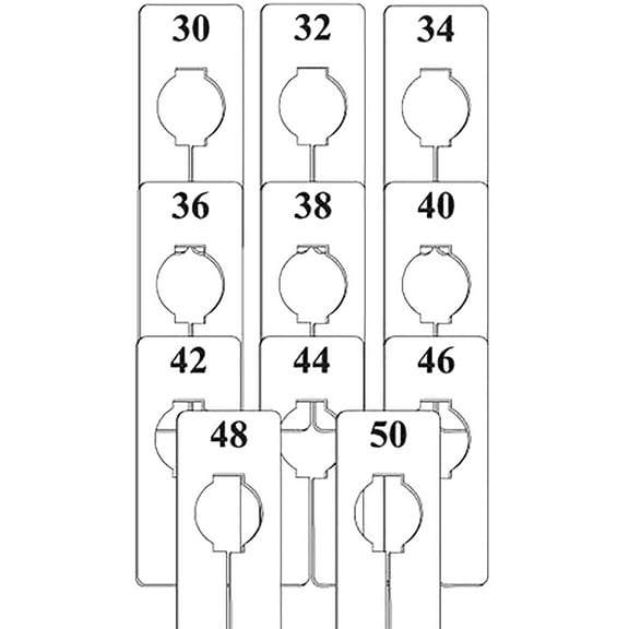 SSWBasics Rectangular Size Dividers - Men's Variety Pack 5 L x 2 W - Rectangular