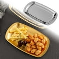 thumbnail image 1 of Rectangular Barbecue Plate for Oven and Kitchen – Stainless Steel Sizzling Platter for Western Style Dining Reusable Cookware Tray, 1 of 8