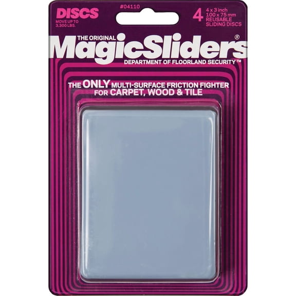 Rectangular Sliding Disc - Pack of 4
