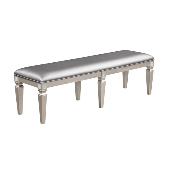Rectangular, Sparkling Embellished Bench | Fits Well in Various Rooms | Elevates the Room with Modern Style