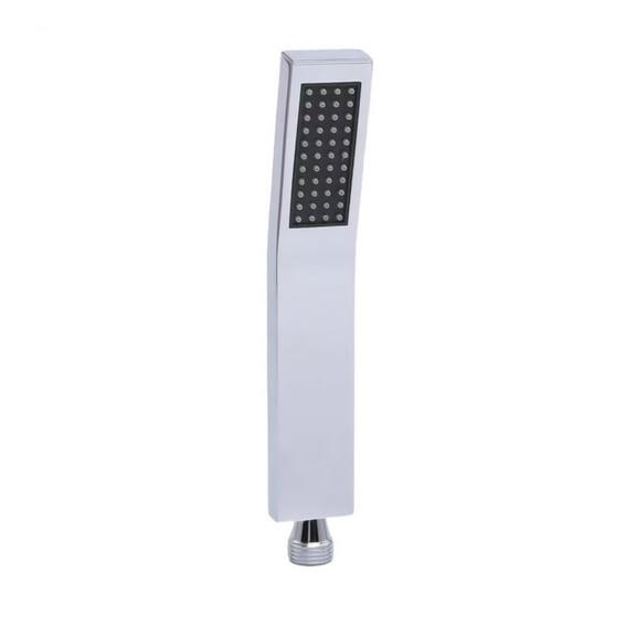 Rectangular Stainless Steel Handheld Shower Head - Water-Saving High-Pressure Shower Head for Bathroom ( Silver )