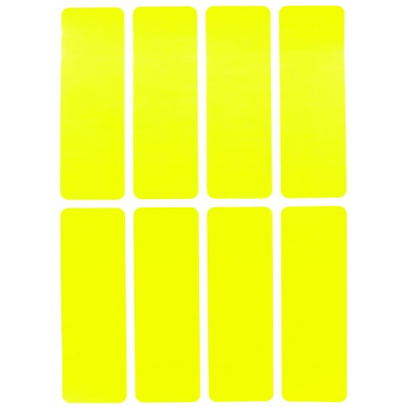 Rectangular Sticker 3x1 inch  Write on Labels for Organizing, Paper Sticker Sheet Tags  200-Pack (Neon Yellow) by Royal Green