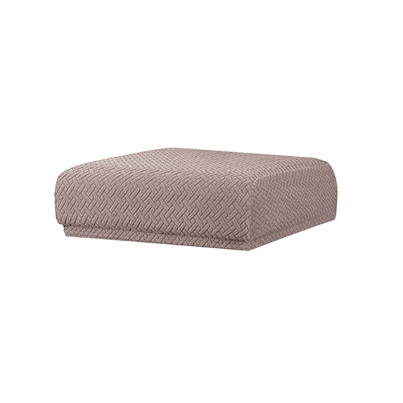 Rectangular Stool Covers, Stretch Jacquard Bar Stool Covers Washable with Elastic Bands, Vanity Bench Seat Protector Saddle Slipcovers for Home Decor,Rose Gold,35 cm