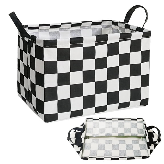 Rectangular Storage Basket Collapsible Organizer Bin Waterproof Toy Box for Organizing Home/Dorm/Kitchen/Pet/Office/Closet/Shelf/Gift Baskets