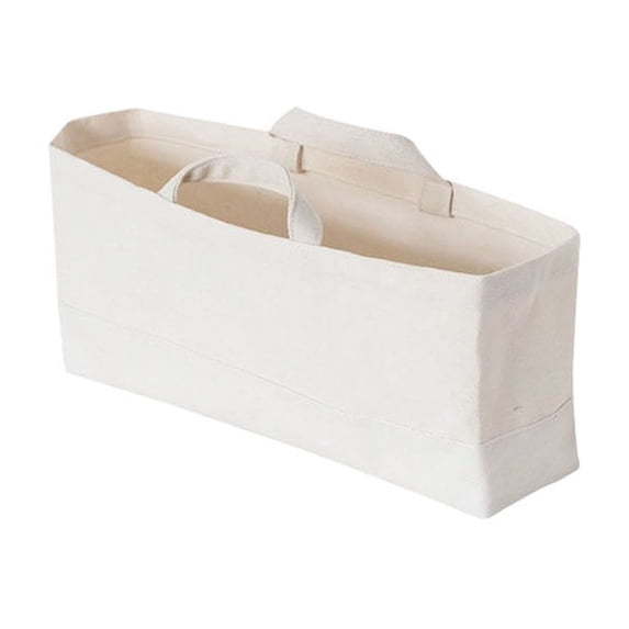 Rectangular Storage Basket,Washable Collapsible Canvas Organizer Bin with Sturdy Handles for Closet Bedroom Dormroom