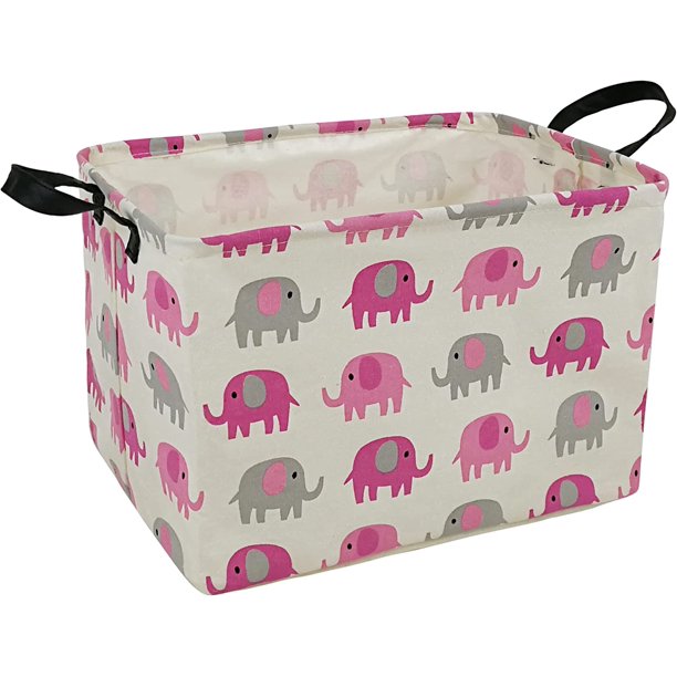 Rectangular Storage Bin Shelf Basket Canvas Fabric Toy Box,Waterproof