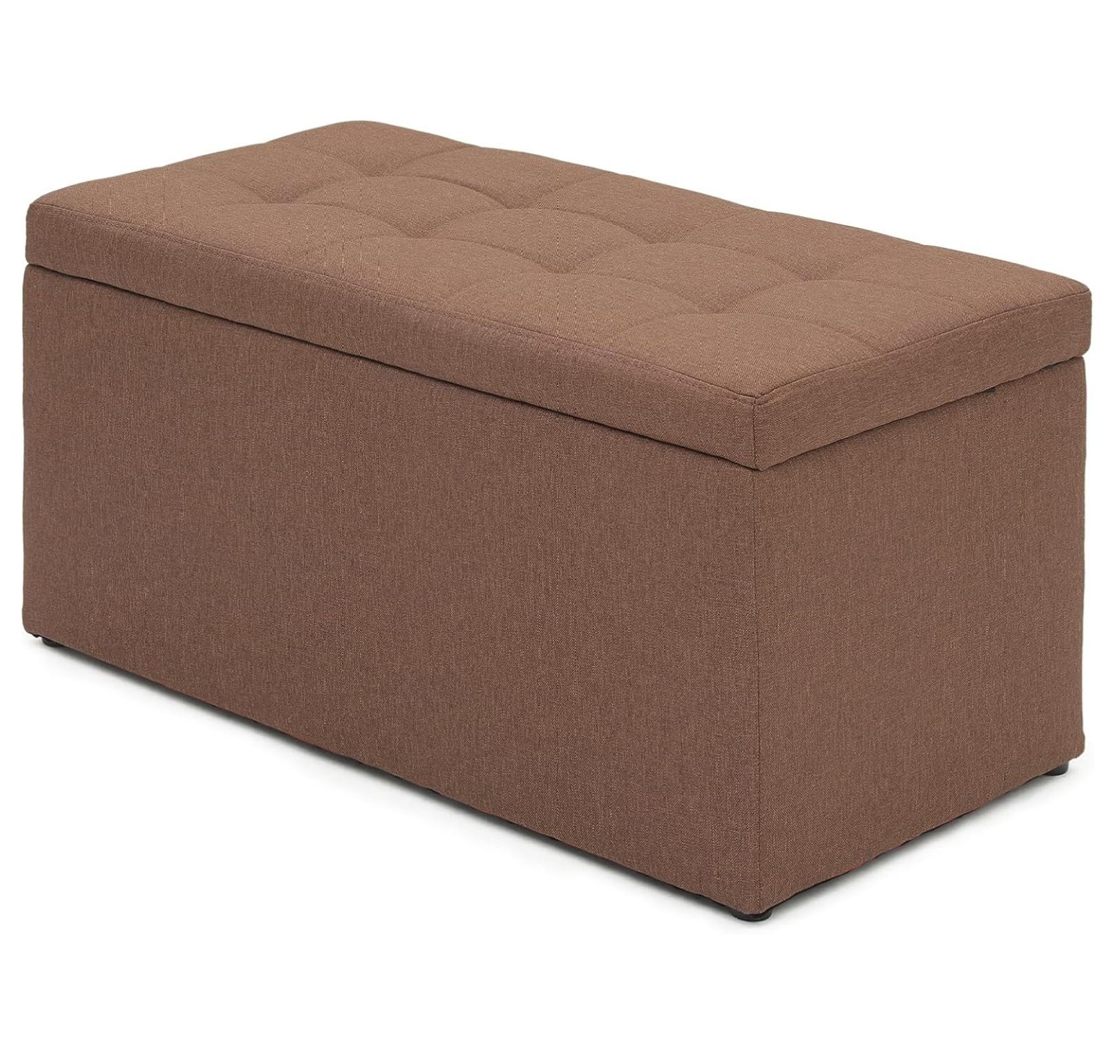Rectangular Storage Fabric Ottoman Bench Shoe Bench Living Room