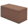 Rectangular Storage Fabric Ottoman Bench Shoe Bench Living Room