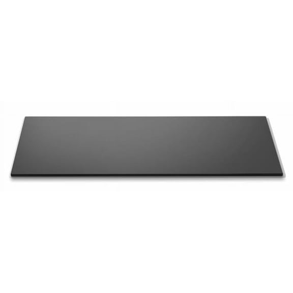 Rectangular Surface - Wide Black Tempered Glass