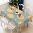 thumbnail image 1 of Rectangular Tablecloth 60x84 Inch – Waterproof Polyester Printed Table Cover, Wrinkle Resistant, Washable for Kitchen & Dining, Colorful Geometry Pattern, 1 of 6