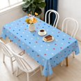 thumbnail image 1 of Rectangular Tablecloth 60x84 Inch – Waterproof Polyester Printed Table Cover, Wrinkle Resistant, Washable for Kitchen & Dining, Colorful Geometry Pattern, 1 of 6