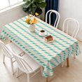 thumbnail image 1 of Rectangular Tablecloth 60x84 Inch – Waterproof Polyester Printed Table Cover, Wrinkle Resistant, Washable for Kitchen & Dining, Colorful Geometry Pattern, 1 of 6