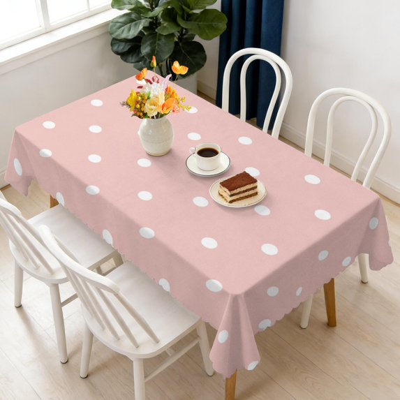 Rectangular Tablecloth 60x84 Inch – Waterproof Polyester Printed Table Cover, Wrinkle Resistant, Washable for Kitchen & Dining, Colorful Geometry Pattern