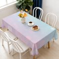 thumbnail image 1 of Rectangular Tablecloth 60x84 Inch – Waterproof Polyester Printed Table Cover, Wrinkle Resistant, Washable for Kitchen & Dining, Candy, 1 of 6