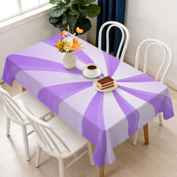 Rectangular Tablecloth 60x84 Inch – Waterproof Polyester Printed Table Cover, Wrinkle Resistant, Washable for Kitchen & Dining, Candy