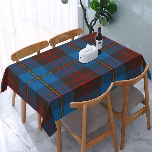 Rectangular Tablecloth \u2013 Waterproof, Wrinkle-Free, Decorative Table Cover for Dining Room, Parties, Picnics, and Outdoor Use, Cameron Hunting Tartan (60" X 84")
