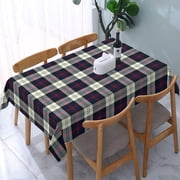 Rectangular Tablecloth \u2013 Waterproof, Wrinkle-Free, Decorative Table Cover For Dining Room, Parties, Picnics, And Outdoor Use, Sutherland Clan Dress Tartan Blue And White Plaid 60 X 84