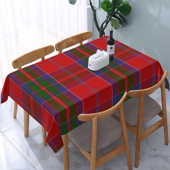 Rectangular Tablecloth \u2013 Waterproof, Wrinkle-Free, and Stain-Resistant, Decorative Table Cover for Dining Room, Parties, Picnics, and Outdoor Use, Clan Macgillivray Tartan (60" X 84")
